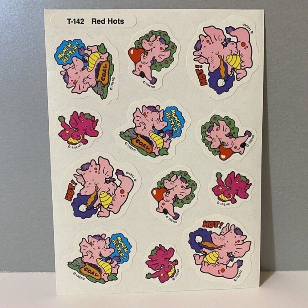 Vintage Trend Red Hots Scratch & Sniff Stickers